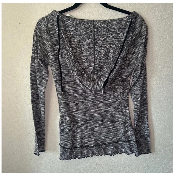 Calvin Klein Performance Long Sleeve Hoodie Top Space Dye Pullover - Picture 5 of 5